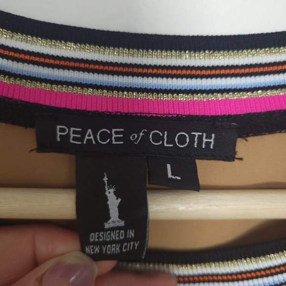 Peace of Cloth The Cocoon Top, dark Taupe color, size L - Picture 5 of 10